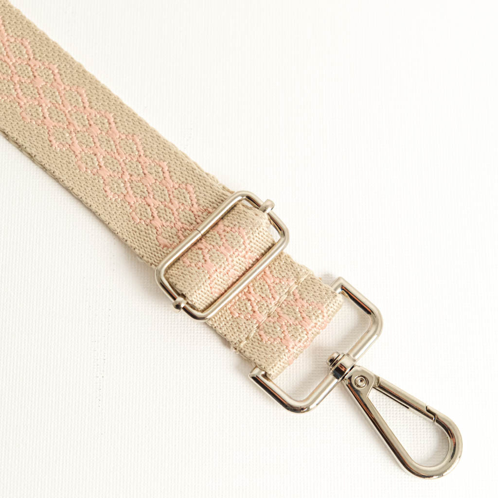 Pink Diamond-Print Shoulder Bag - Maison Klem